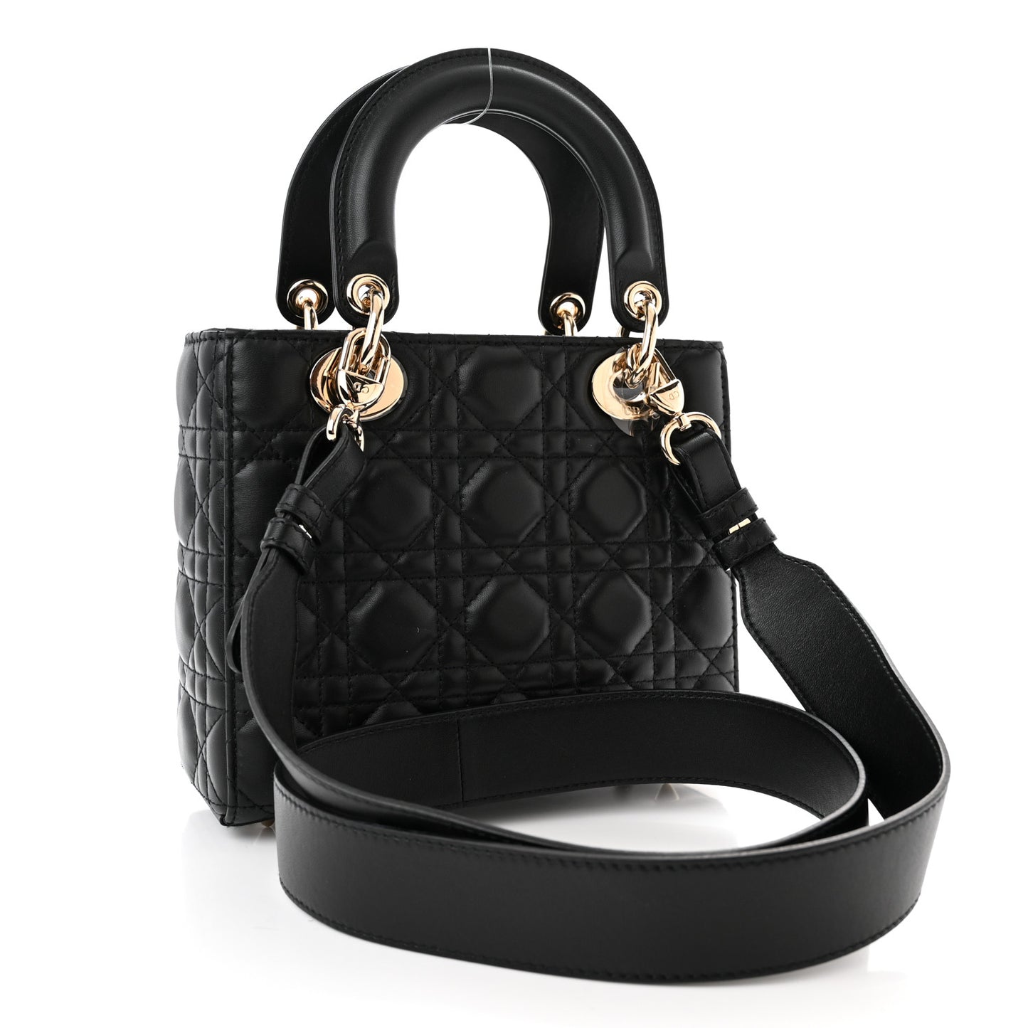 Lambskin Cannage Small My ABCDior Lady Dior Black