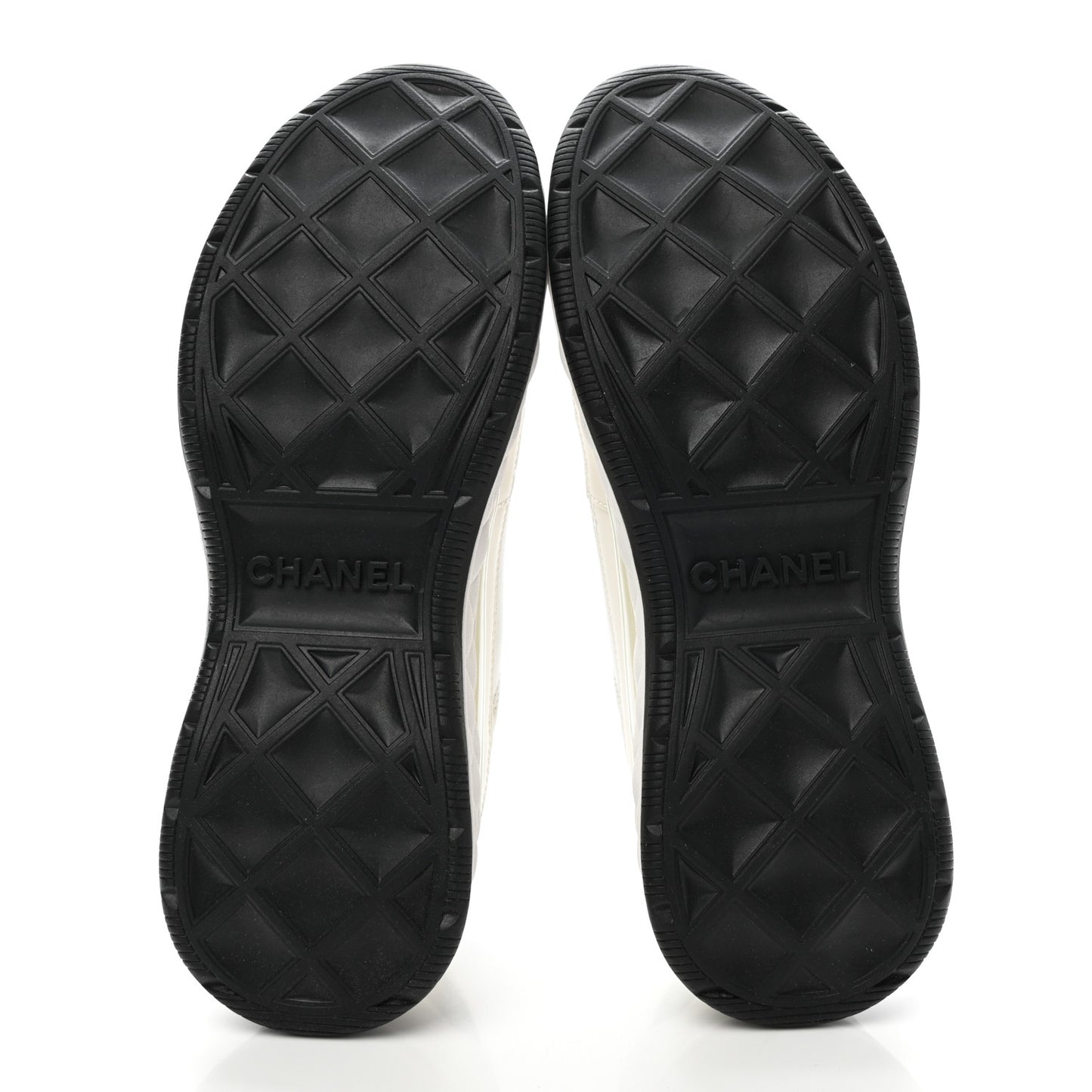 Velvet Calfskin Mixed Fibers CC Sneakers 39 Ivory Black