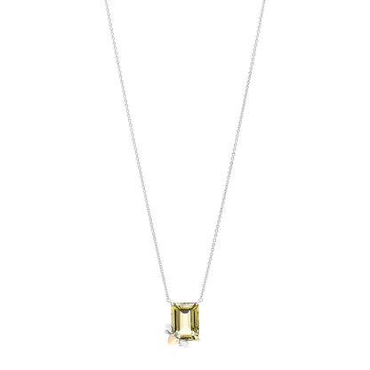 Tiffany Sterling Silver 18K Yellow Gold Yellow Quartz Return to Tiffany Love Bugs Necklace 1 of 4