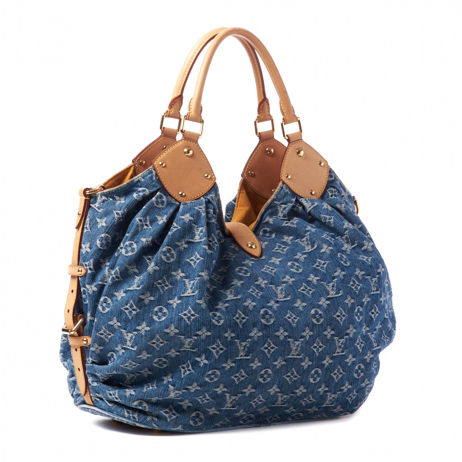 Louis Vuitton Denim Mahina XL Blue 2 of 8