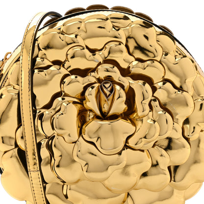 Valentino Garavani Metallic Nappa Atelier 03 Rose Edition Round Crossbody Bag Antique Brass 7 of 9