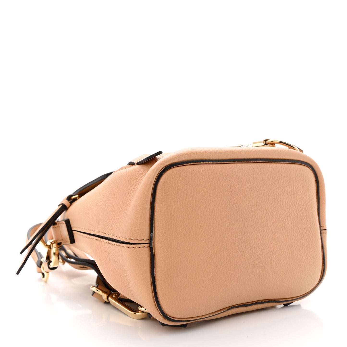 Suede Calfskin Mini Faye Backpack Blush Nude