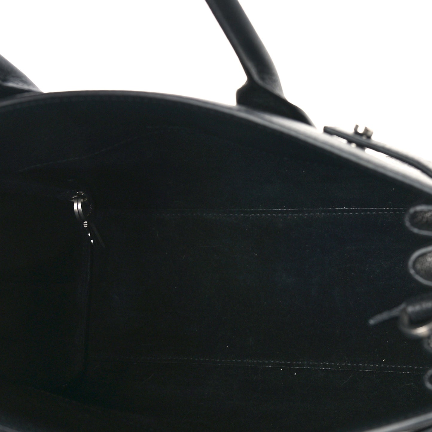 Grained Calfskin Baby Sac De Jour Souple Black