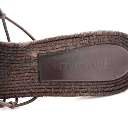 Bottega Veneta Raffia Elasticized Stretch Mule Sandals 39 Bitter Chocolate 11 of 11