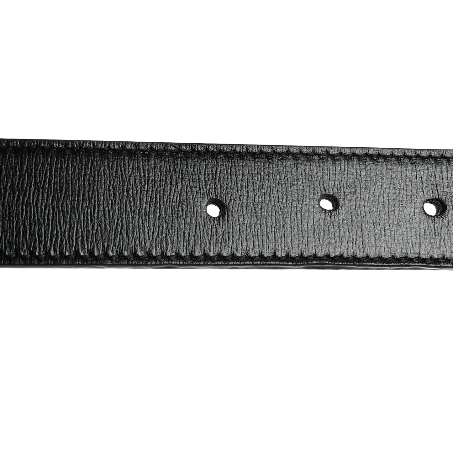 Azalea Calfskin Enamel Monochrome Double G 30mm Belt 85 34 Black