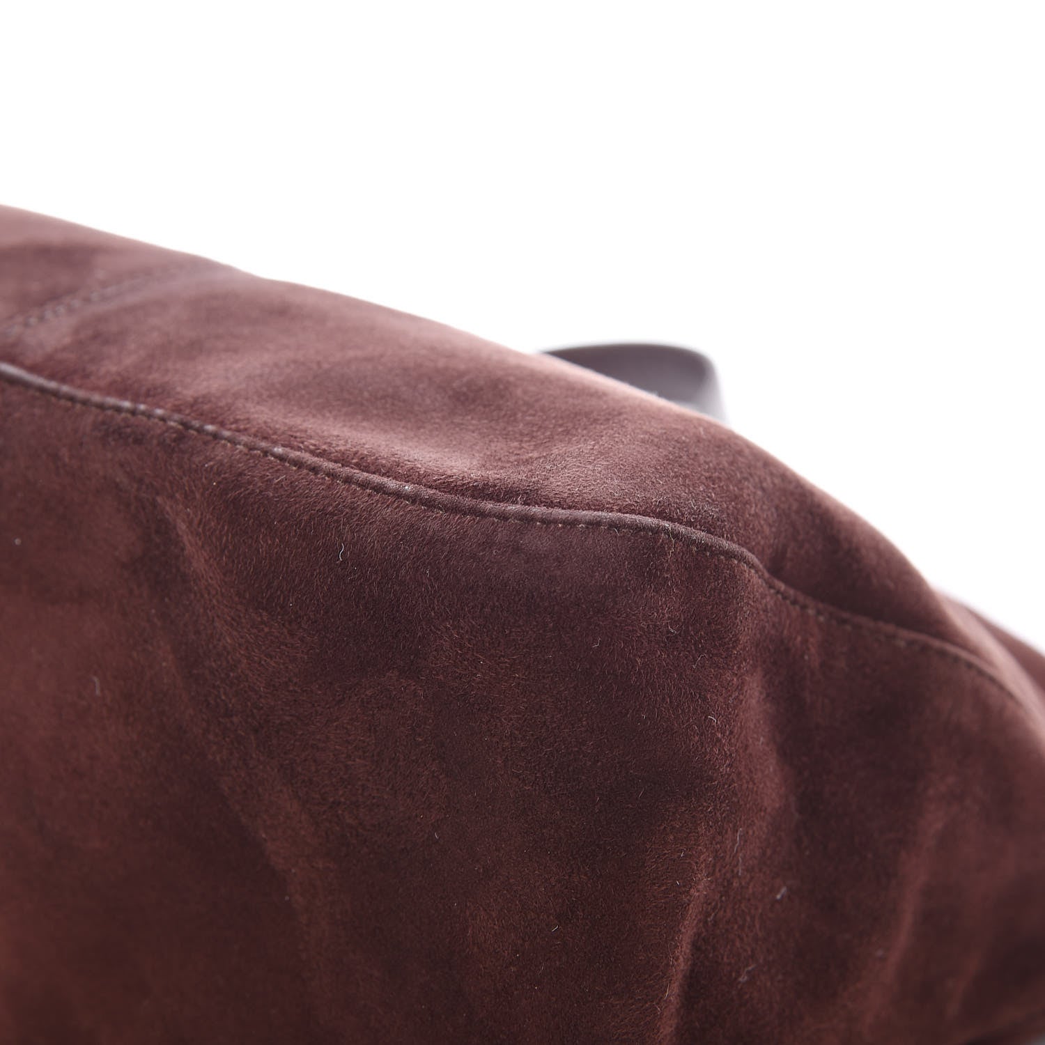 Fendi Suede Baguette Hobo Brown 11 of 13