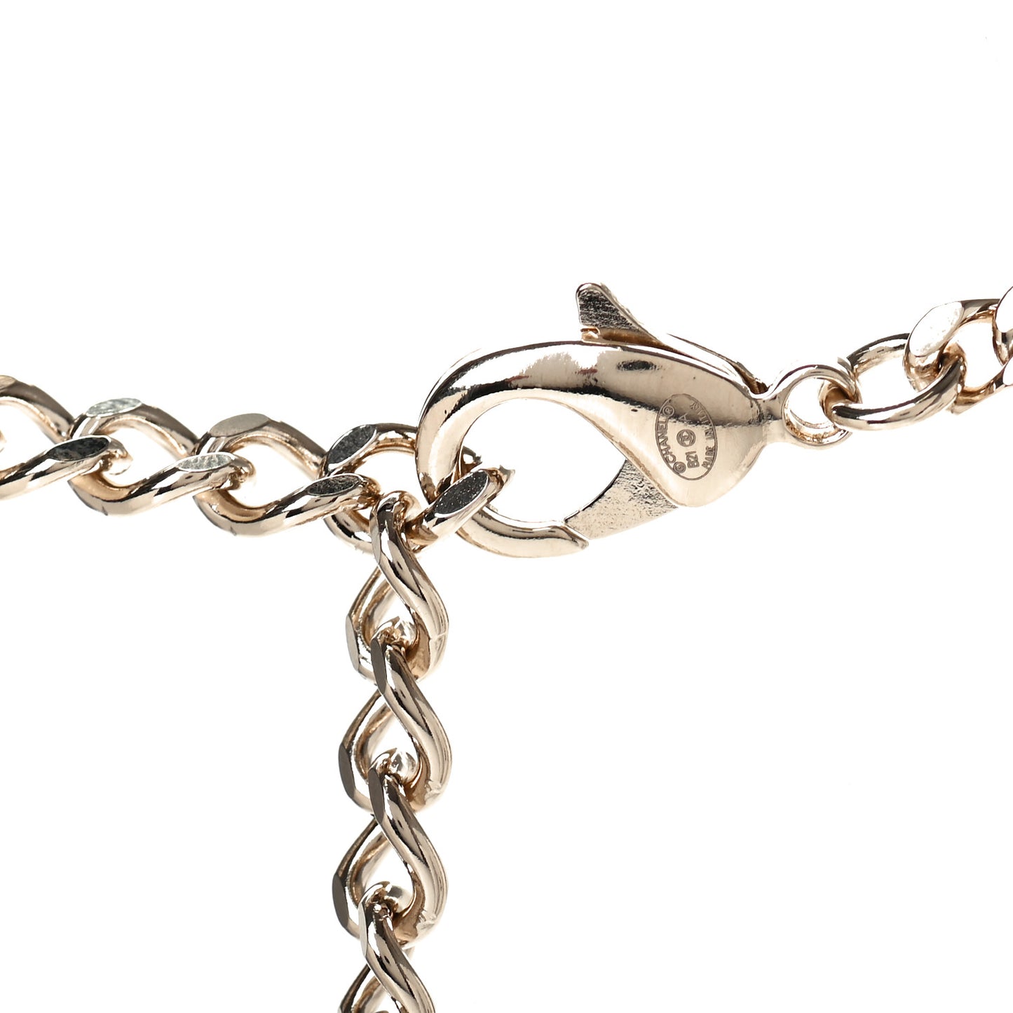 Crystal CC Chain Belt 90 Gold
