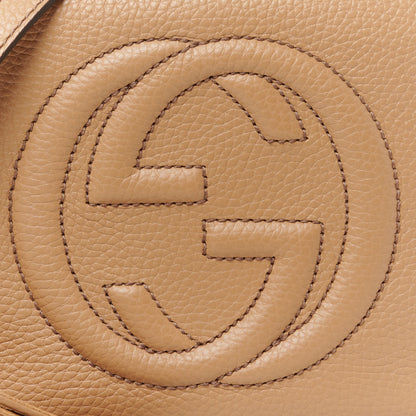 Gucci Pebbled Calfskin Small Soho Disco Bag Camelia 10 of 12