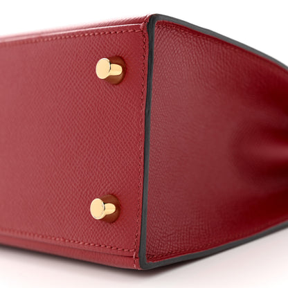 Hermes Epsom Kelly Sellier 25 Rouge Grenat 9 of 10