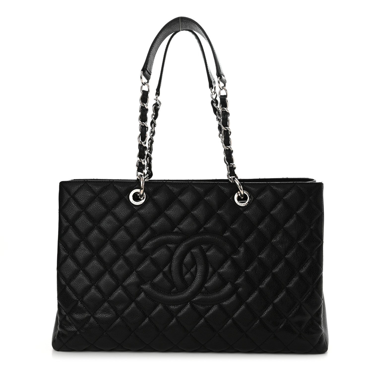 Chanel Caviar Quilted XL Grand Shopping Tote GST Black 1 of 12