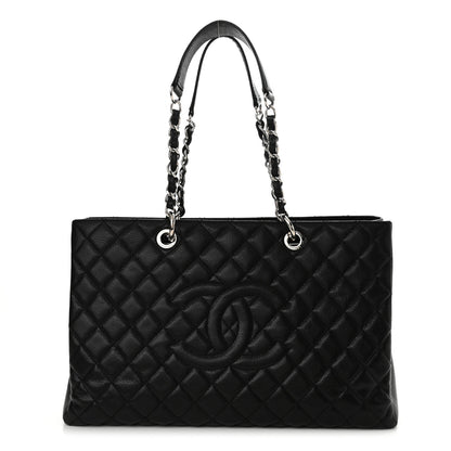 Chanel Caviar Quilted XL Grand Shopping Tote GST Black 1 of 12