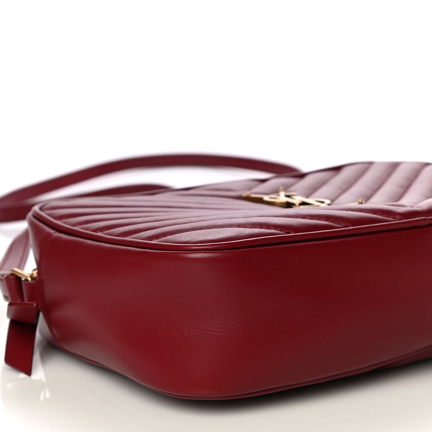 Calfskin Matelasse Monogram Lou Camera Bag Red