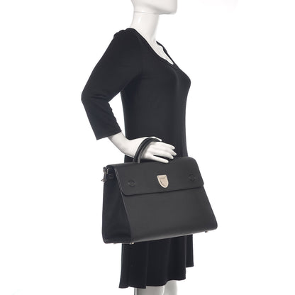 Christian Dior Grained Calfskin Large Diorever Flap Black 2 of 13