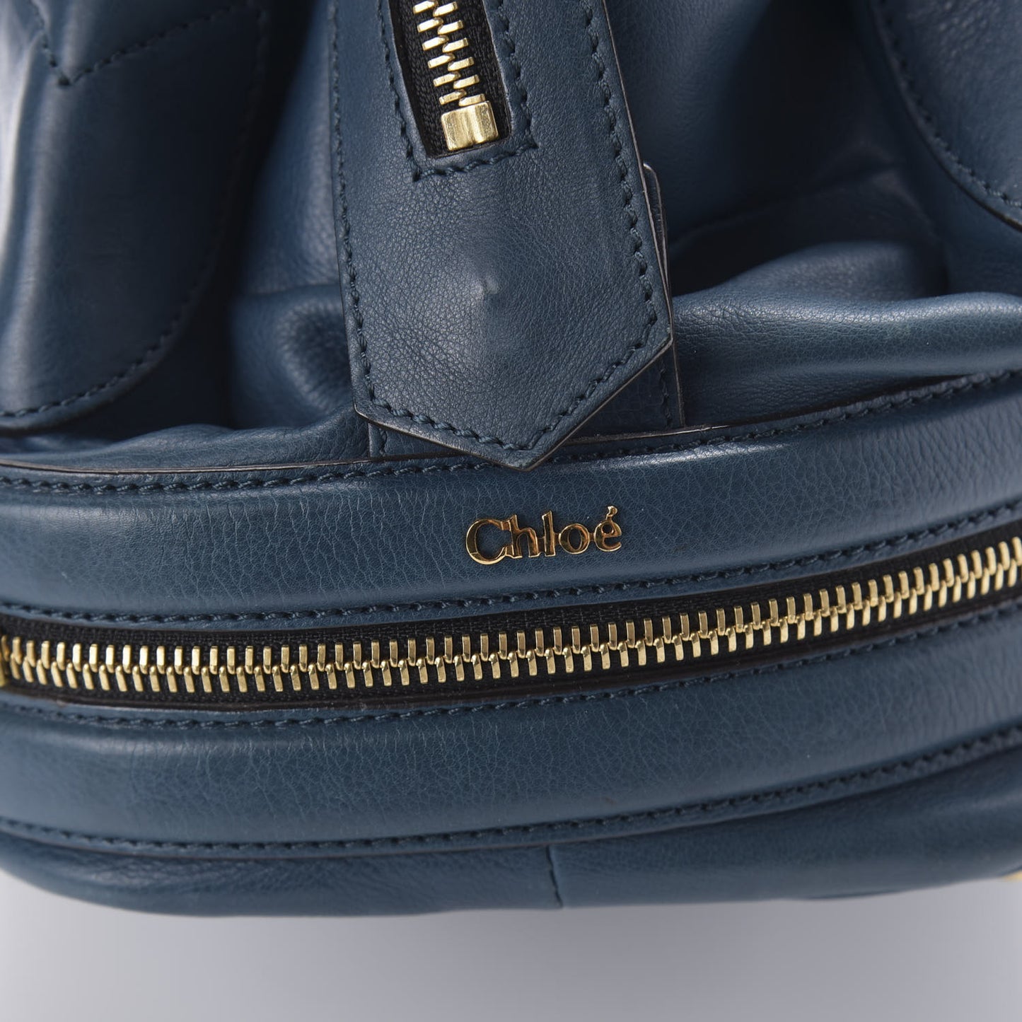 Calfskin Cary Zipped Shoulder Bag Petrol