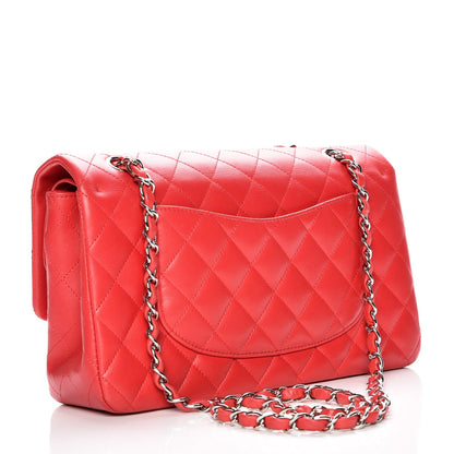 Chanel Lambskin Quilted Medium Double Flap Red 4 of 8