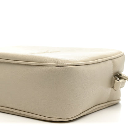 Saint Laurent Lambskin Monogram Small Lou Camera Bag White 10 of 10