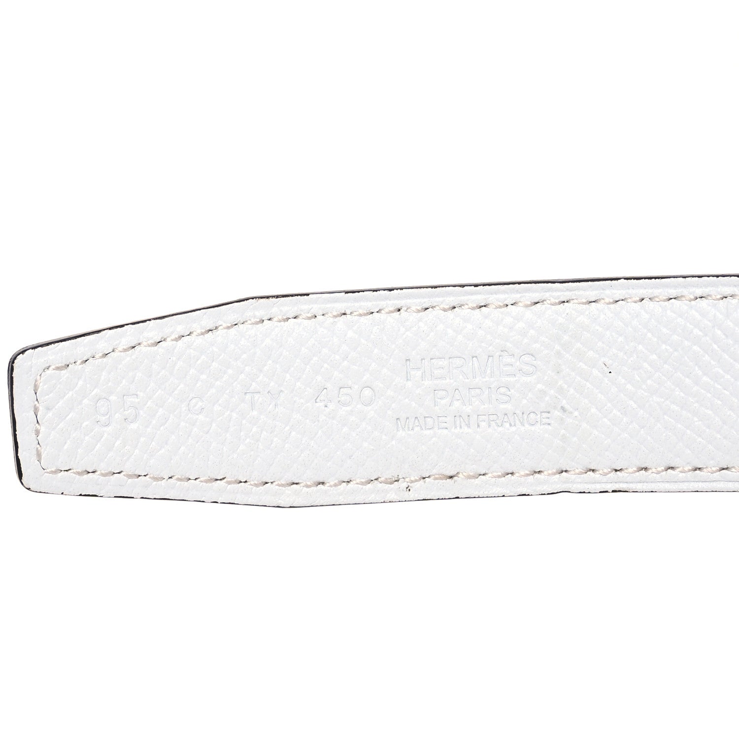 Hermes Swift Epsom 32mm H Belt 95 38 Etoupe White 5 of 8