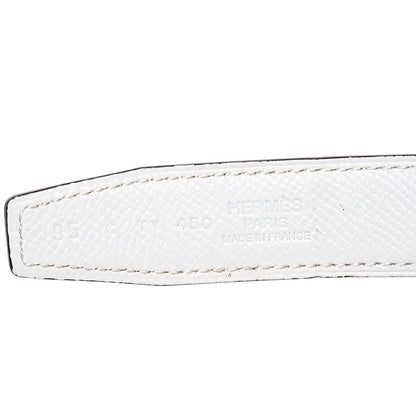 Hermes Swift Epsom 32mm H Belt 95 38 Etoupe White 5 of 8