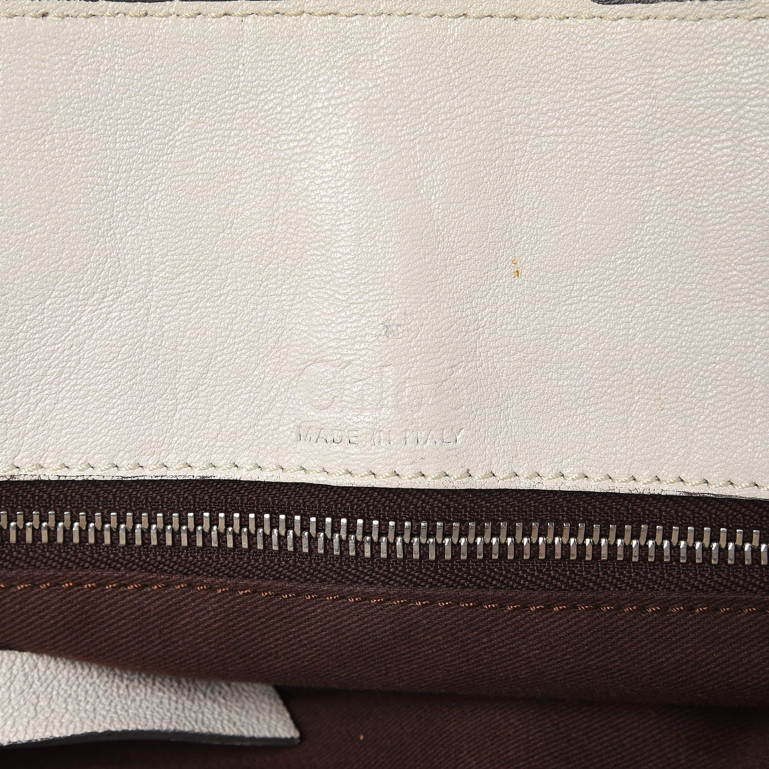 Chloe Lambskin Saskia Satchel White 7 of 9