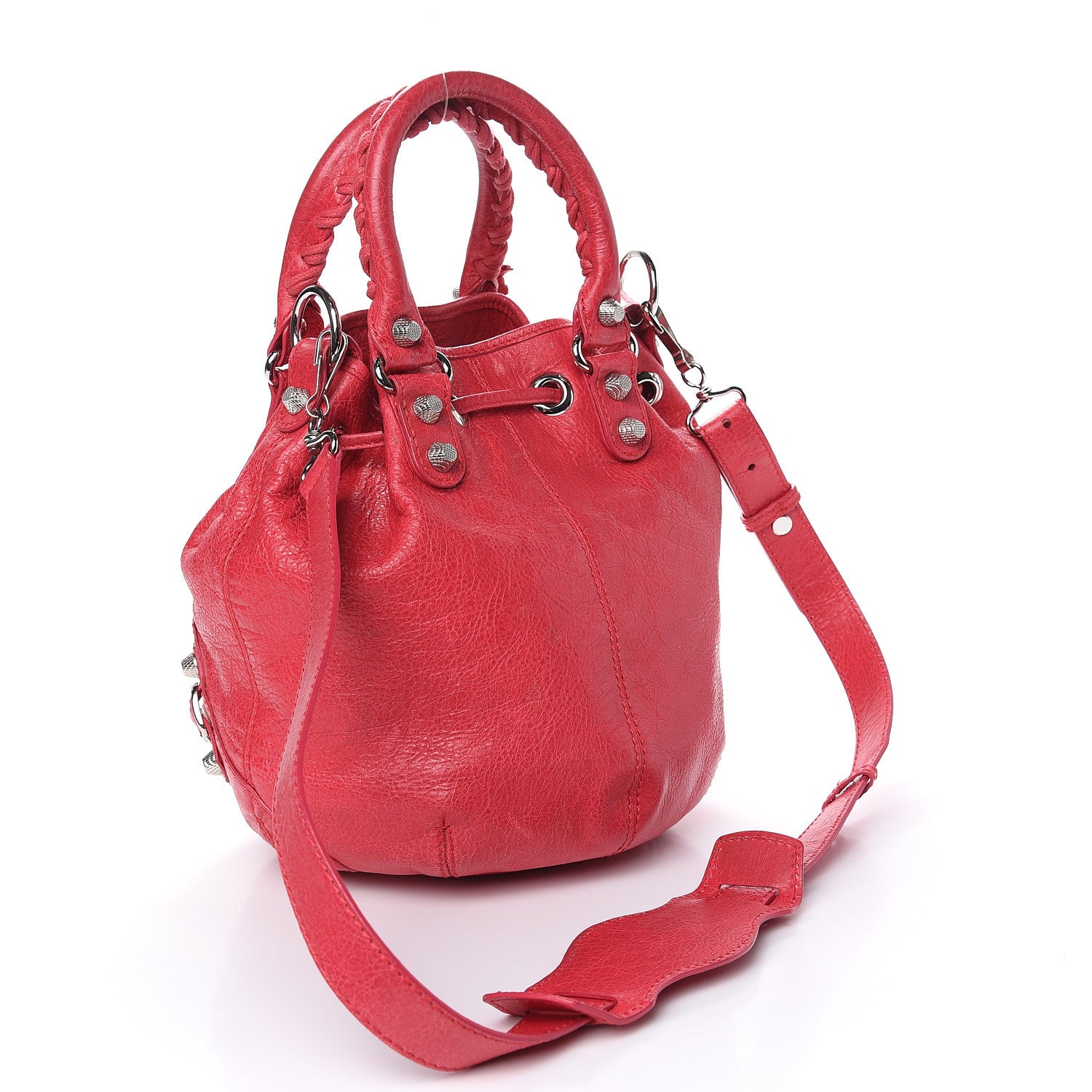 Balenciaga Agneau Giant 12 Silver Hardware Mini Pompon Rose Thulian 4 of 15