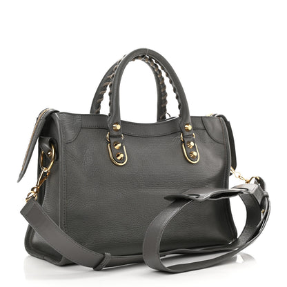 Balenciaga Chevre Gold Metallic Edge Hardware S City Gris Acier 3 of 8