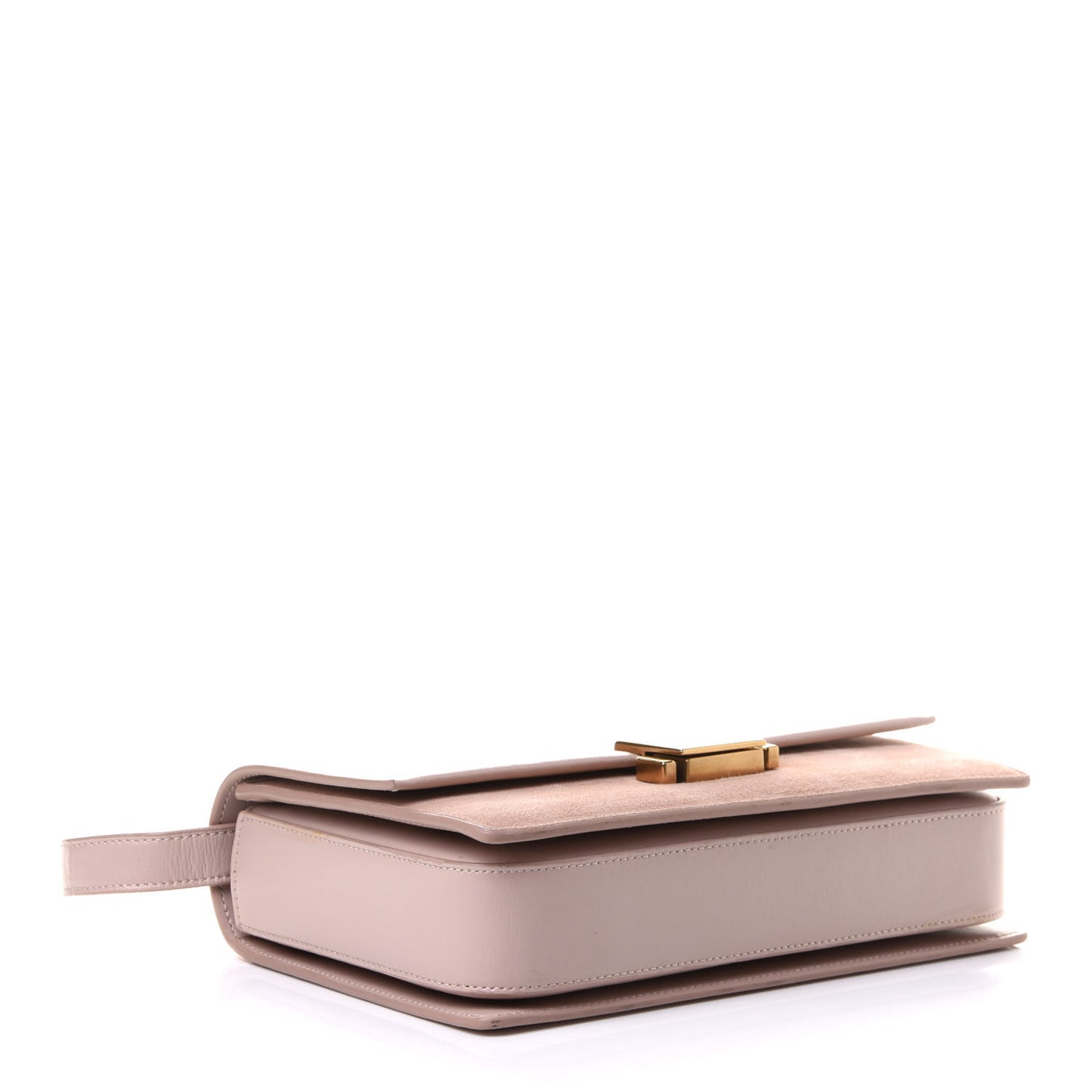 Smooth Calfskin Suede Medium Bellechasse Bag Marble Pink