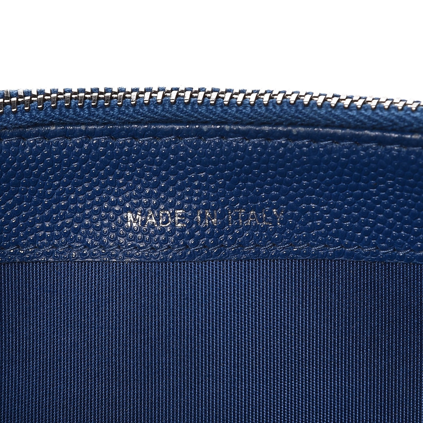 Caviar Quilted Small Boy Clutch With Chain Blue