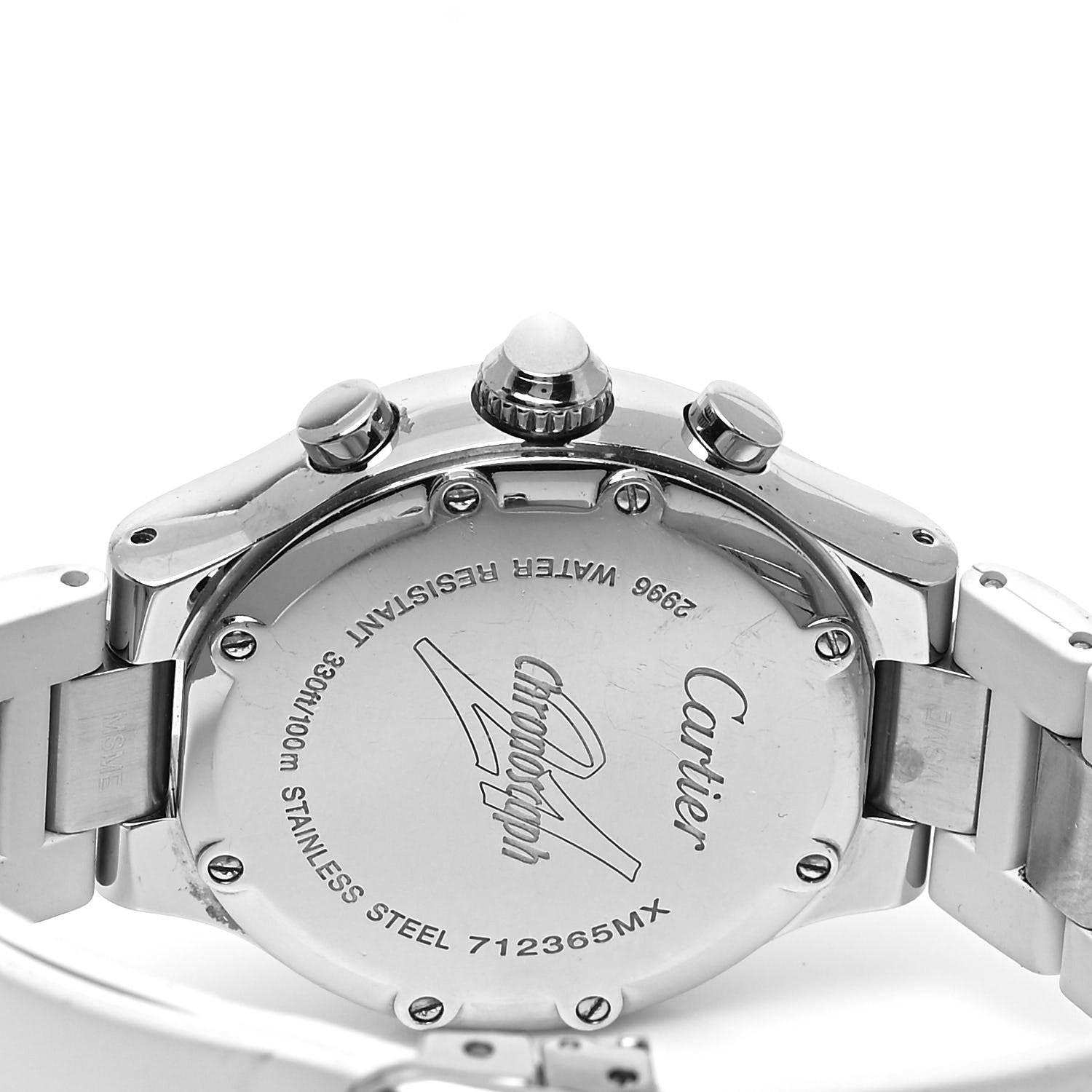 Cartier Stainless Steel Rubber 32mm Must 21 Chronoscaph Quartz Watch 4 of 4