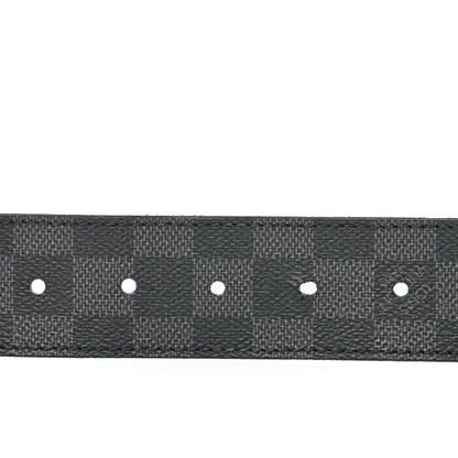 Louis Vuitton Damier Graphite 40mm LV Initiales Belt 95/38 6 of 7