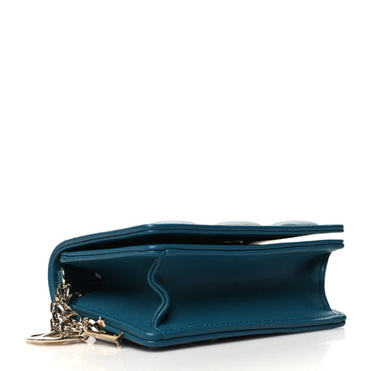 Christian Dior Lambskin Cannage Nano Lady Dior Pouch Deep Ocean 4 of 13