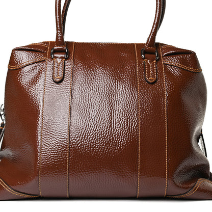 Fendi Grained Calfskin Large B Mix Tote Brown 8 of 18