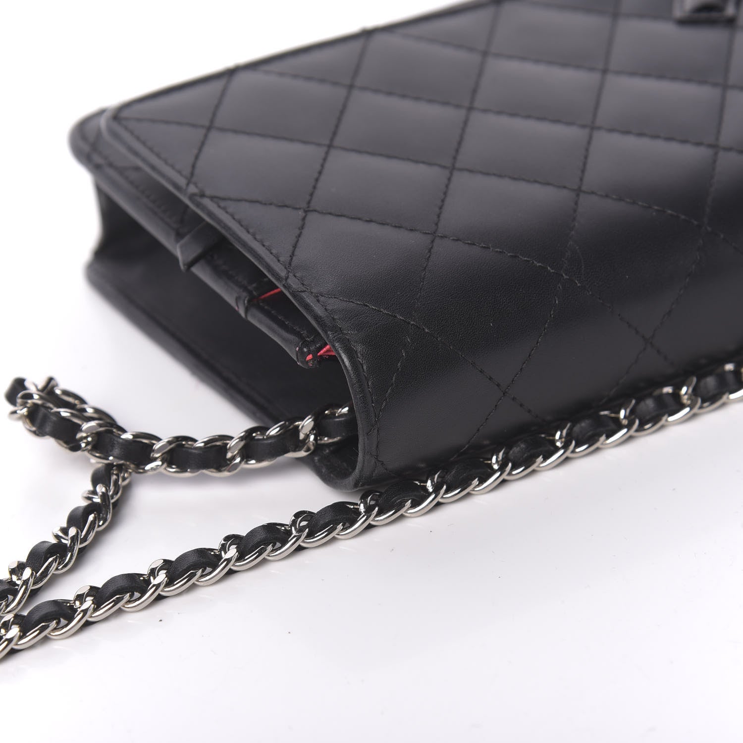 Chanel Calfskin Quilted Cambon Wallet On Chain WOC Black 16 of 23