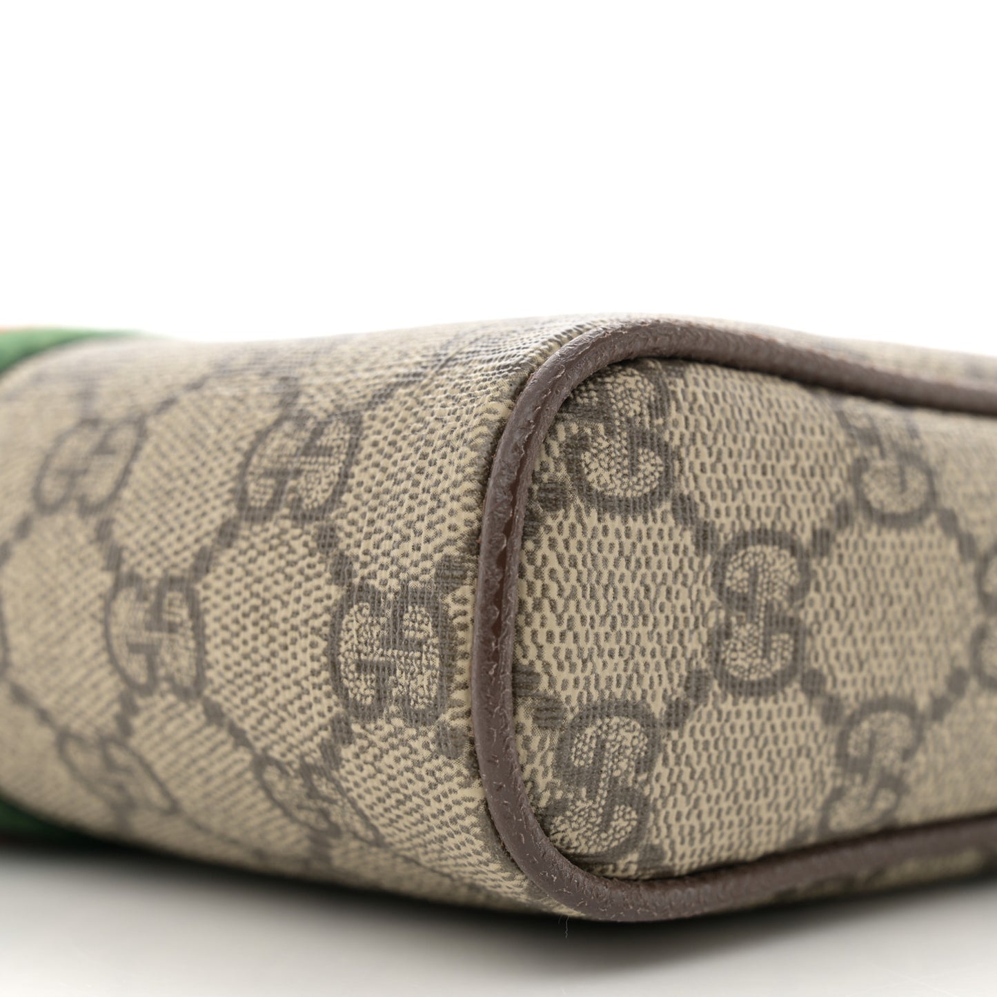 GG Supreme Monogram Web Small Ophidia Messenger Bag Brown