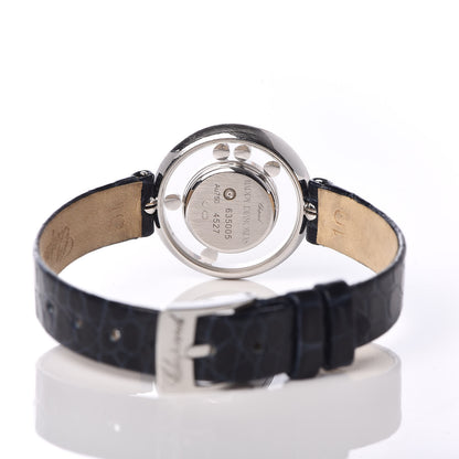 Chopard 18K White Gold Alligator Diamond Bezel 25mm Happy Diamonds Icons Quartz Watch 5 of 7