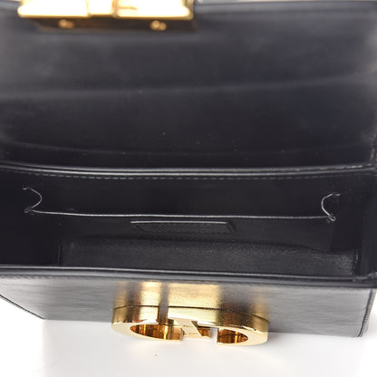 Christian Dior Crackled Lambskin 30 Montaigne Box Bag Black 5 of 9