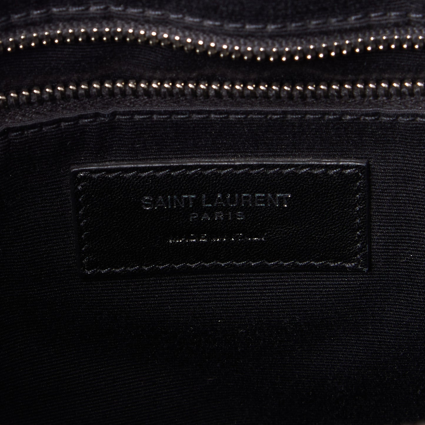 Calfskin Y Quilted Monogram Large Loulou Shopper Black