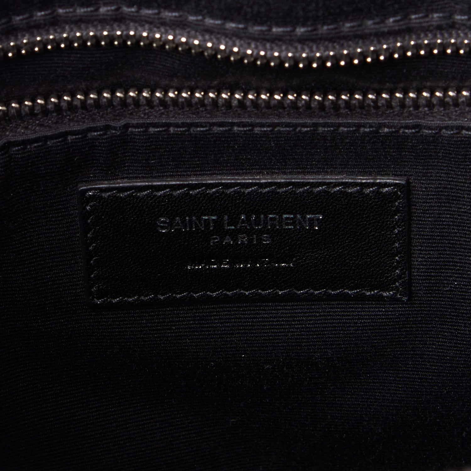 Saint Laurent Calfskin Y Quilted Monogram Large Loulou Shopper Black 9 of 9