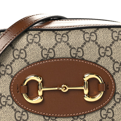 Gucci GG Supreme Monogram Mini Horsebit 1955 Camera Shoulder Bag Beige Brown Sugar 8 of 10