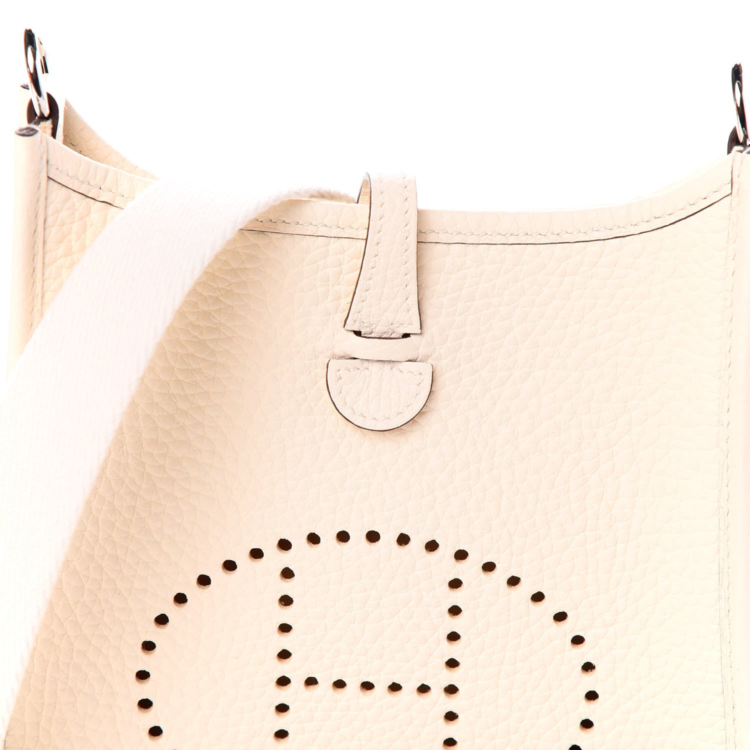 Hermes Taurillon Clemence Amazone Evelyne TPM Nata Craie 7 of 9