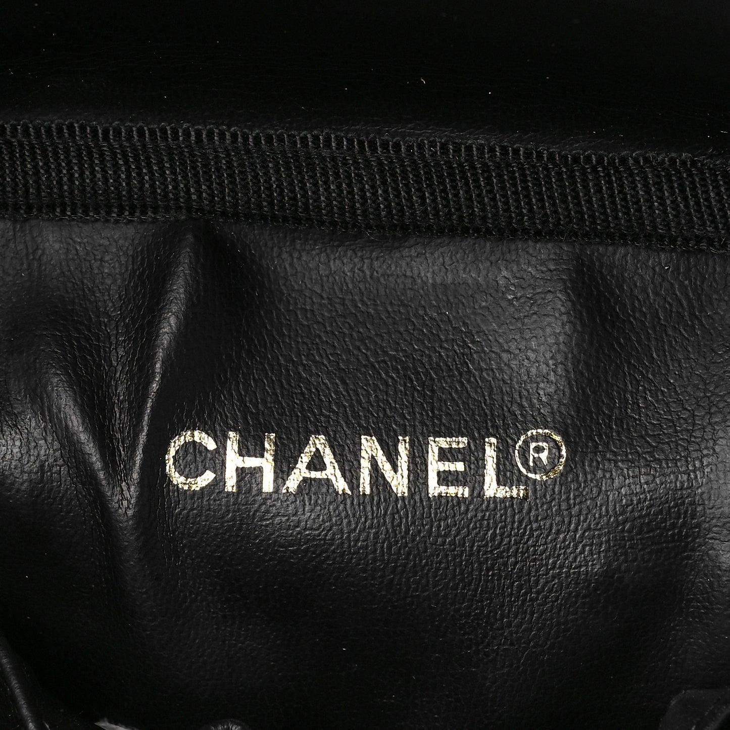Lambskin Vanity Cosmetic Case Black