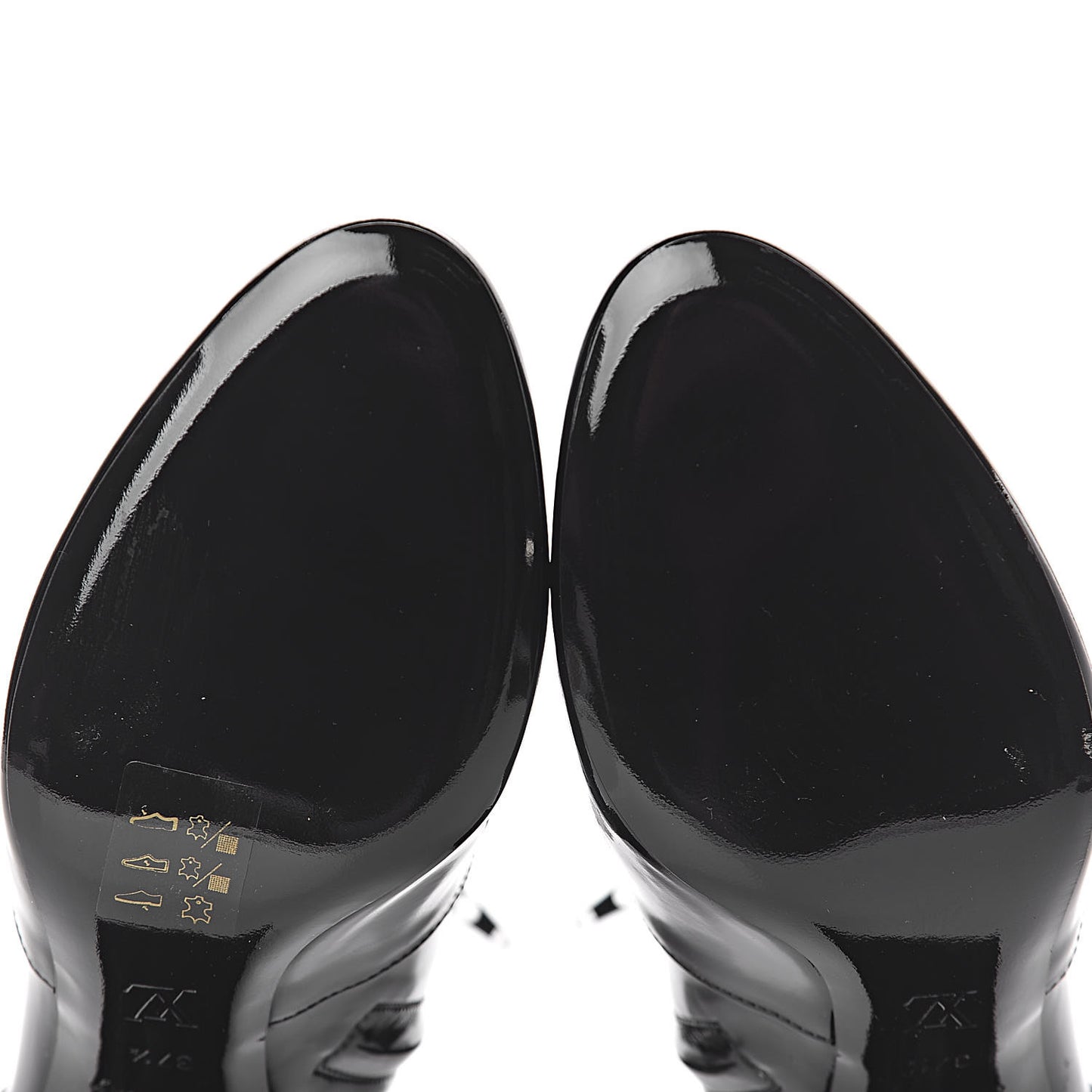 Patent Silhouette Ankle Boots 37.5 Black