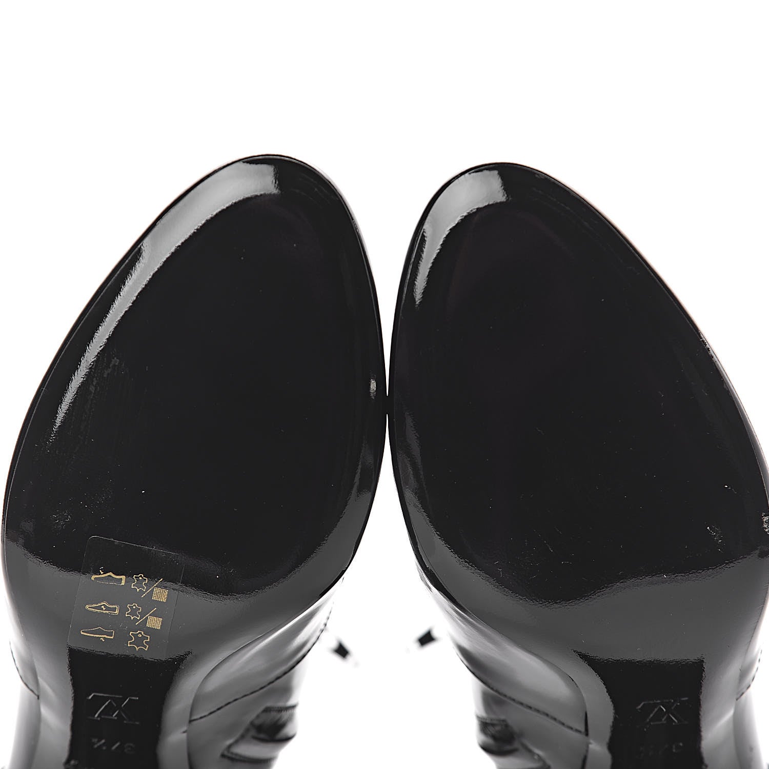 Louis Vuitton Patent Silhouette Ankle Boots 37.5 Black 6 of 9
