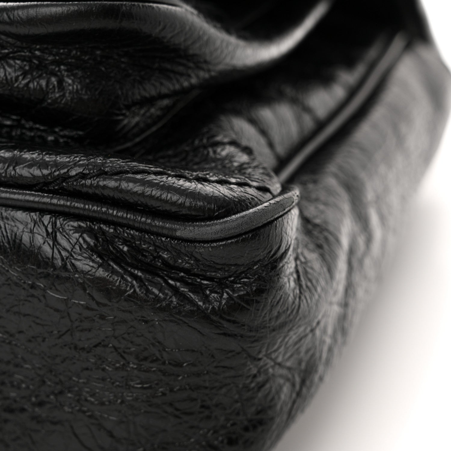 Saint Laurent Crinkled Calfskin Matelasse Monogram Large Niki Chain Satchel Black 11 of 13
