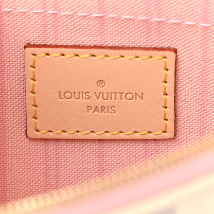 Louis Vuitton Damier Azur Neverfull MM GM Pochette Rose Ballerine 5 of 7