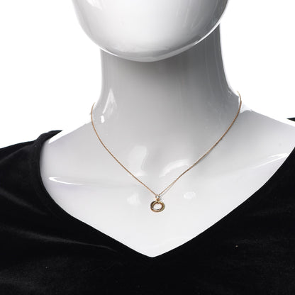 Cartier 18K Pink Yellow White Gold Diamond Trinity Pendant Necklace 2 of 8