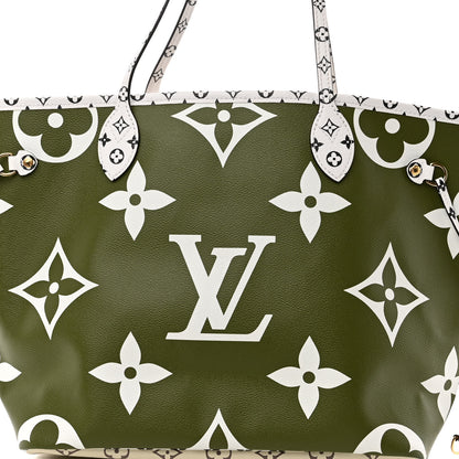 Louis Vuitton Monogram Giant Neverfull MM Kaki 7 of 10