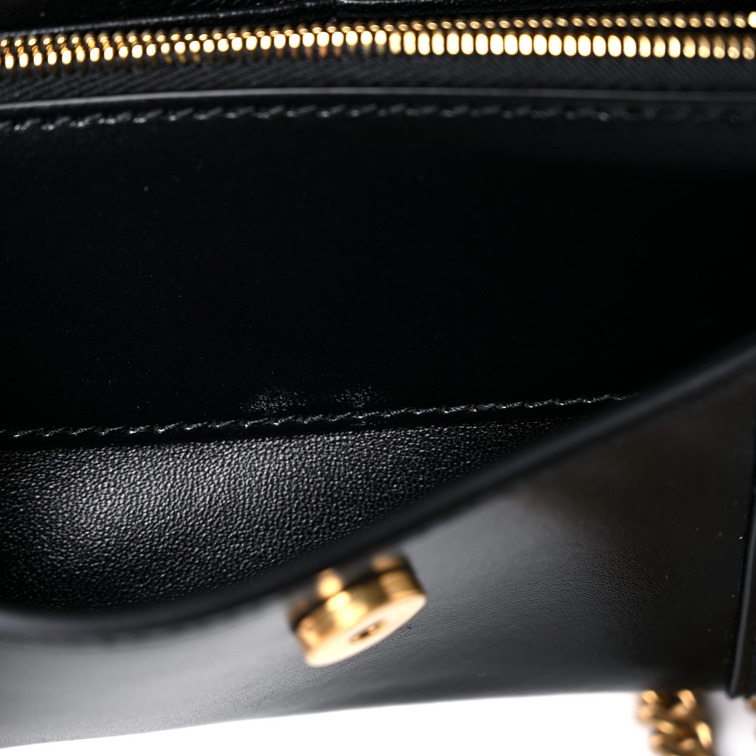 Balenciaga Shiny Box Calfskin Hourglass Chain Bag Black 11 of 14