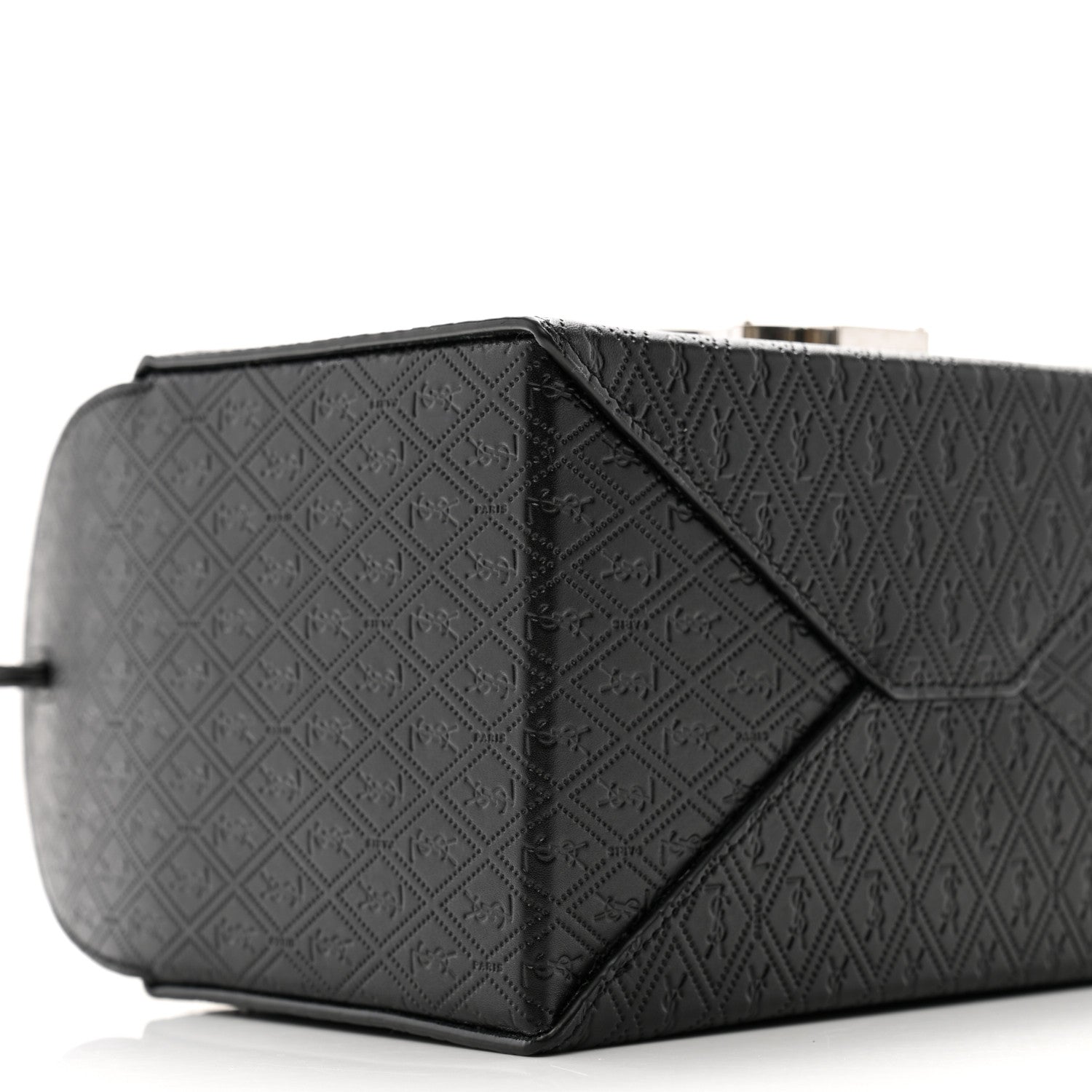 Saint Laurent Calfskin Monogram Take Away Box Black 8 of 10