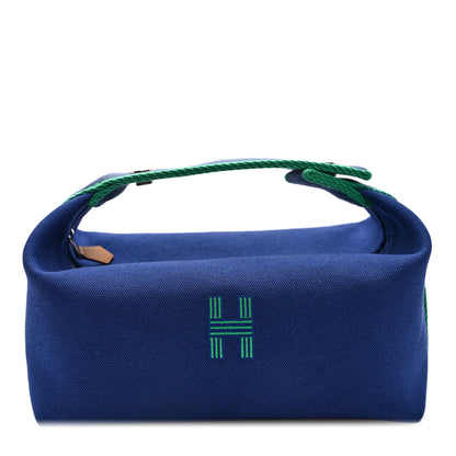 Hermes Canvas Small Bride-A-Brac Pouch Marine 1 of 6
