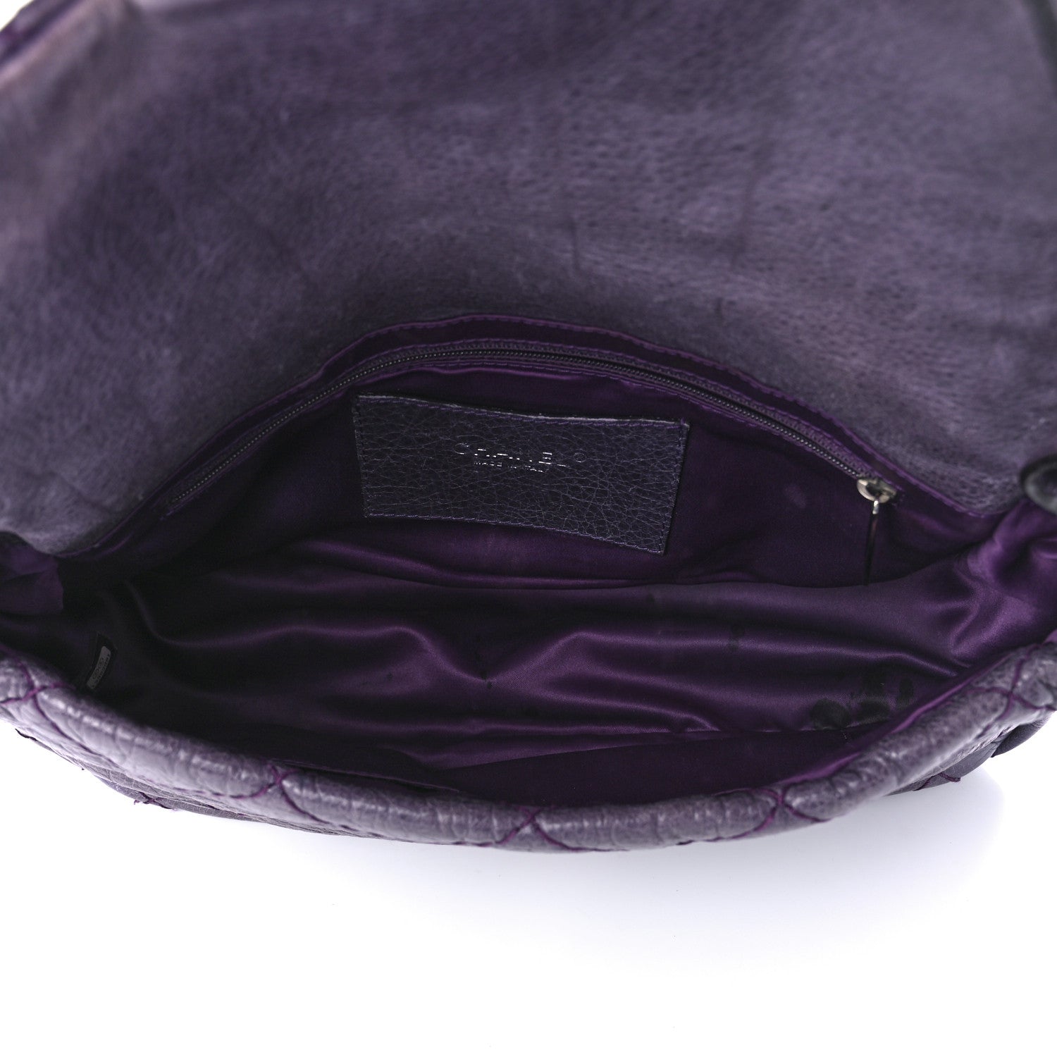 Chanel Glazed Calfskin Stitched On The Road Flap Purple 5 of 12